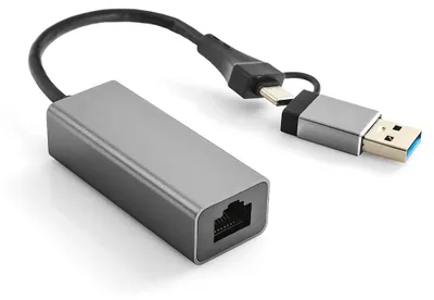 Zdjęcie produktu dla Karta LAN 1 Gigabit adapter USB-C USB 3.0 na RJ45