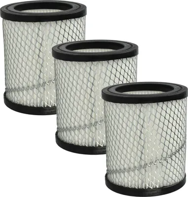 Produktbild von vhbw 3x Staubsaugerfilter kompatibel mit Grafner 20 L - A 17307 / 17534, GK10542 Aschesauger - HEPA-Filter Silber Weiß
