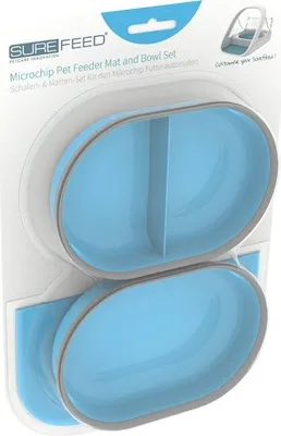 Produktbild von Segula 70950 - Katze - Kunststoff - Blau - Kombinierter Futterautomat mit Tränke für Haustiere - Einfarbig - 0,4 l