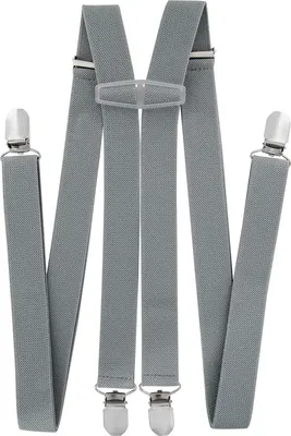 Produktbild von axy Herren Hosenträger 4 Stabile Clips H-Form 2,5cm Breit verstellbar und elastisch 120cm Lang