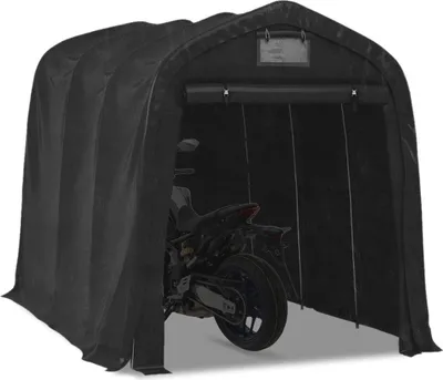 Obrázek produktu pro Stanová garáž pro motocykly MG2 Garáž pro motocykly 1,6x2,4 m PE černá