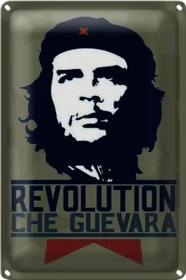 Produktbild von Blechschild Retro 20x30cm Revolution Che Guevara Kuba Cuba