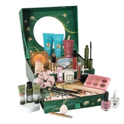 Produktbild von Douglas Luxury Adventskalender 2025 mit 24 Beauty-Highlights, Make-up, Düfte, Hautpflege & Haarpflege, edle Schatulle mit Spiegel für Xmas-Countdown