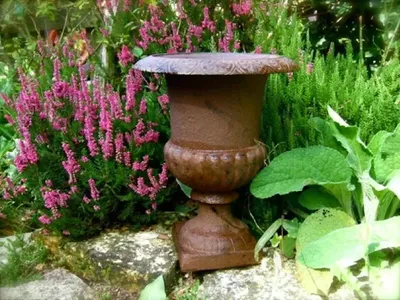 Produktbild von Pflanzgefäß, französische Amphore, Franka, Blumenamphore, Gusseisen 6,9 kg