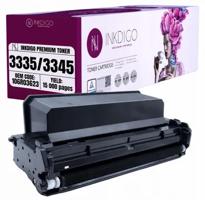 Produktbild von Inkdigo Toner 106R03623 für Xerox WorkCentre 3330, 3335, 3345 – Schwarz, 15000 Seiten,, KI-generiertes Bild