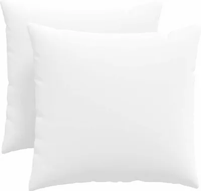 Zdjęcie produktu dla vidaXL Poduszka na sofę 2 szt. biała 50 x 50 cm tkanina