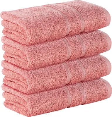 Obrázek produktu pro StickandShine, sada 4 ks prémiových froté ručníků, rozměry 50 x 100 cm, lososová barva, gramáž 500 g/m², 100 % bavlna