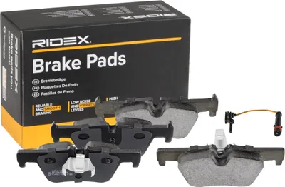 Produktbild von RIDEX 402B1781 Bremsbeläge Satz Hinten passend für MERCEDES-BENZ SLK (R172) SLC (R172)