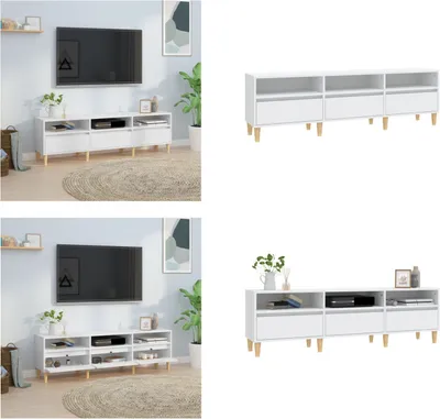 Produktbild von vidaXL TV Schrank Weiß 150x30x44,5 cm Holzwerkstoff - TV-Schrank - TV-Schränke - TV-Ständer - TV-Möbel