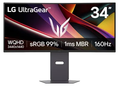 Obrázek produktu pro LG 34G600A-B, 86,4 cm (34"), 3440 x 1440 px, Wide Quad HD, LCD, 5 ms, Černá