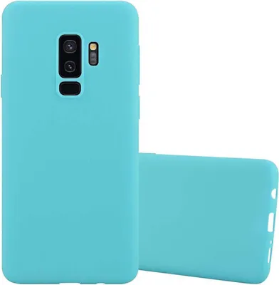 Produktbild von Cadorabo Hülle für Samsung Galaxy S9 PLUS Schutzhülle in Blau Handyhülle TPU Silikon Etui Case Cover