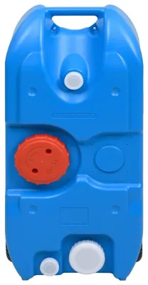 Produktbild von vidaXL Camping-Wassertank mit Rollen 40 L Blau