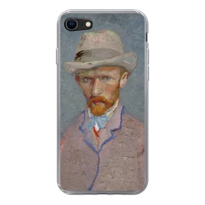 Produktbild von MuchoWow® Handyhülle Schutzhülle Hülle für iPhone SE 2022 Selbstporträt - Vincent van Gogh Silikon Softcase Handy Hülle - Schutzhülle