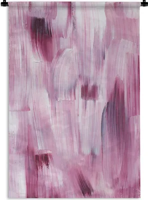 Produktbild von MuchoWow® Wandteppich Wandbehang Farben - Farbe - Rosa 90x135 cm Tapisserie Dekoration Wandtuch - Baumwolle - Wandskulptur