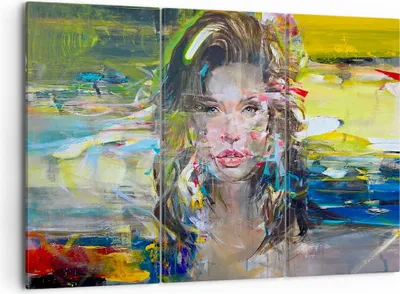 Produktbild von Bild auf Leinwand - Leinwandbild - frau modern - 105x70cm - Wand Bild - Wanddeko - Wandbilder - Leinwanddruck - Bilder - Kunstdruck - Wanddekoration - Leinwand bilder - Wandkunst - CE105x70-3473