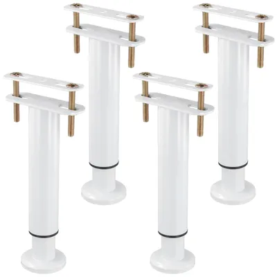Image de Lot de 4 pieds réglables pour lit, de 18 à 33 cm