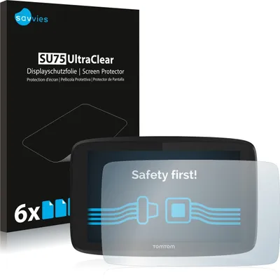 Produktbild von 6x Für TomTom Go Professional 620 Schutzfolie Savvies Displayschutz Display Schutz Folie Klar Transparent