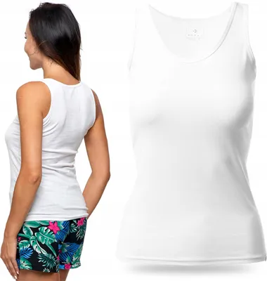 Produktbild von Damen Baumwolle Tank Top Trägerlos T-shirt MORAJ L