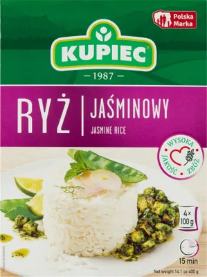 Produktbild von Kupiec Jasmin-Reis 400 G (4 X 100 G)