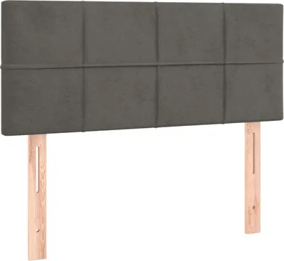 Produktbild von Kopfteil Dunkelgrau 90x5x78/88 cm Samt