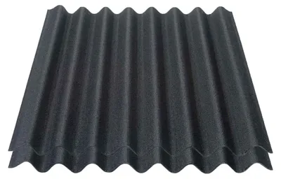 Produktbild von Onduline Easyline Dachplatte Wandplatte Bitumenwellplatten Wellplatte 2x0,76m² - schwarz