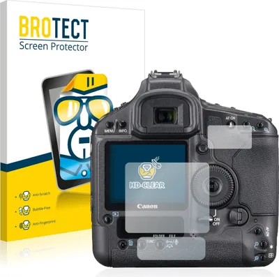 Produktbild von 2x Für Canon EOS 1Ds Mark III Schutzfolie BROTECT Displayschutz Display Schutz Folie Klar Transparent