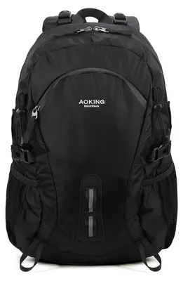 Image de Sac à dos Aoking Kryos Unie Noir Polyester Fermeture Éclair Poches Black B UNICA 29x20x45 cm