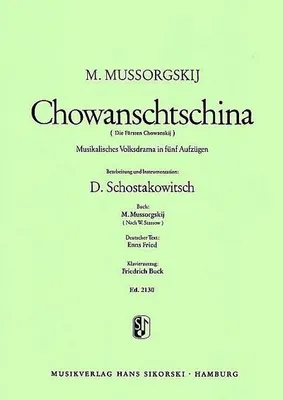 Produktbild von ChowanschtschinaKlavierauszug (dt)