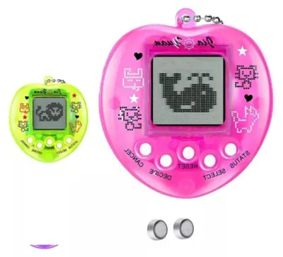 Obrázok produktu pre 2Pcs Virtual Pet Game Mini Heart Shape Multi Pet Modes Digital Electronic Pets Toys Gift