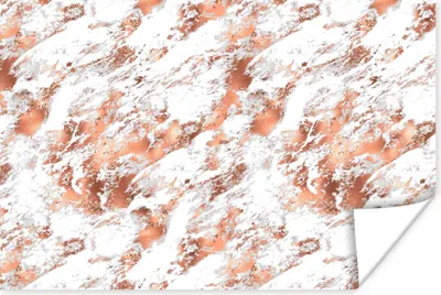 Produktbild von MuchoWow® Poster Marmor - Weiß - Roségold 180x120 cm - Fotoplakat