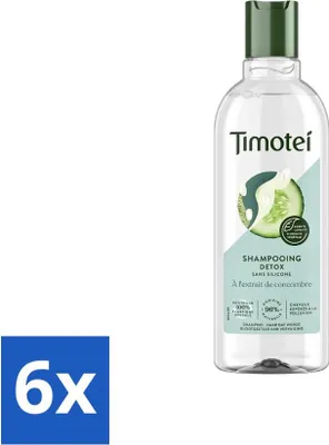 Zdjęcie produktu dla Timotei - Szampon - Detox - Wyciąg z ogórka - 300 ml - Opakowanie promocyjne - 6 sztuk