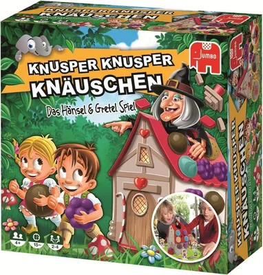 Produktbild von Jumbo Knusper, Knusper Knäuschen, Kartenspiel, Glücksspiel, 4 Jahr(e), 15 min, 15 min