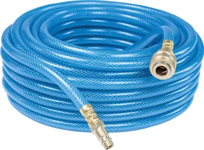 Produktbild von as-Schwabe Druckluftschlauch-Garnitur 20m PVC-Druckluft-Schlauch 9x3mm Blau