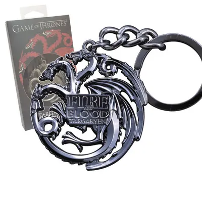 Obrázok produktu pre Noble Collection Hra o tróny Kovový prívesok na kľúče Targaryen Sigil NOB0046