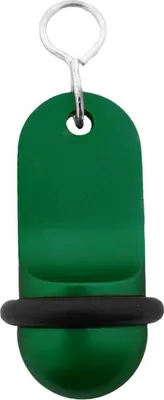 Produktbild von CombiCraft Mini Classic Grün Aluminium Hotel Schlüsselanhänger 60x25 mm - 5 Stück