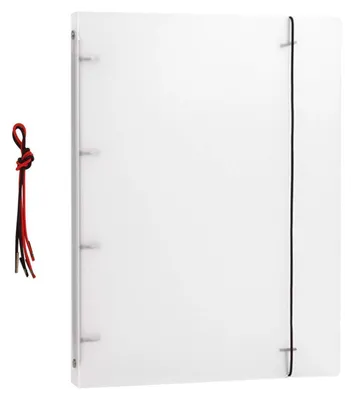 Produktbild von Ringbuch Ordner A4/A5/B5 transparent nachfüllbar mit Gummibandverschluss Kunststoff