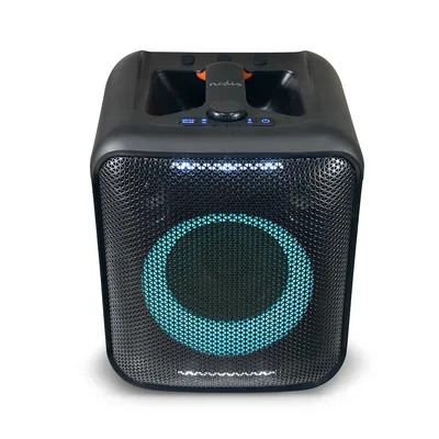 Produktbild von Nedis Bluetooth-Party-Lautsprecher - Batterie 1 Betriebszeit Standardnutzung: 300 min - 150 W - Griff - Partylicht - Equalizer - Orange / Schwarz