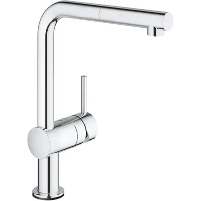 Immagine prodotto di GROHE Minta Touch Mitigeur électronique pour évier, portée 224mm, bec en L, alimentation par pile, pivotant, extractible, 31360001, 31360001