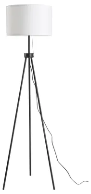 Produktbild von HOMCOM Stehlampe Stehleuchte Standleuchte E27 37x37x152cm (Schwarz+Weiß)