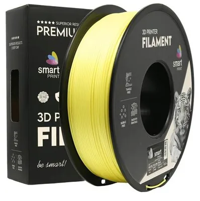 Zdjęcie produktu dla Filament PLA Pastel Yellow Pastelowy Żółty Smart Print 1,75mm 1kg Druk 3D