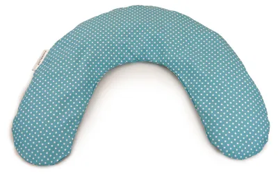 Produktbild von Theraline Frühchenkissen 100 x 15 cm Punkte türkis