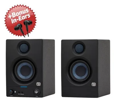 Zdjęcie produktu dla Głośniki studyjne Presonus Eris 3.5BT 2. generacji + dodatkowe słuchawki douszne