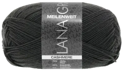 Produktbild von Lana Grossa - Meilenweit 4-fach 50g Cashmere 0055 anthrazit