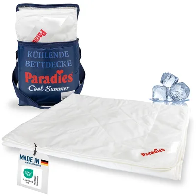 Produktbild von PARADIES kühlende Sommerdecke "Cool Dream Bio" in 155x220, leichte Bettdecke für den Sommer
