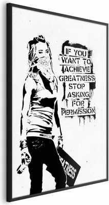 Produktbild von Posterpapier Poster - Girl with Graffiti 21x30 cm Streetart h-C-0082-ao-a