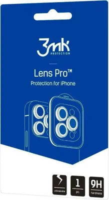 Image de 3MK Film de protection d'objectif iPhone 15/15 Plus Noir