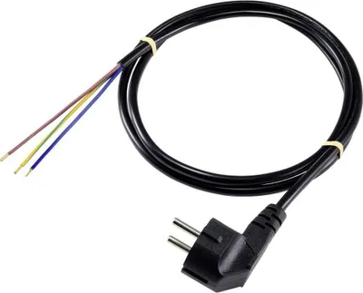 Produktbild von Sygonix SY-5043466 Strom Anschlusskabel Schwarz 5.00 m
