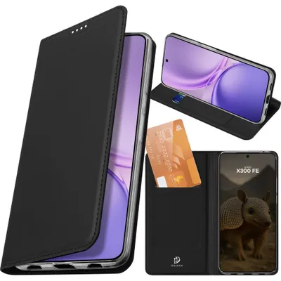 Produktbild von Handyhülle mit Klappe für Vivo X300 FE, Dux Ducis Skin Pro, Schwarz