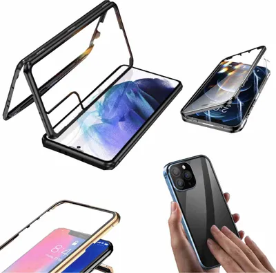 Produktbild von Für Samsung Galaxy S23 Plus Handy Tasche Magnet Glas Bumper Hülle Etuis Case Cover