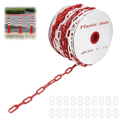Zdjęcie produktu dla Solidchoice - Łańcuch z tworzywa sztucznego, 6 mm, 50 metrów
